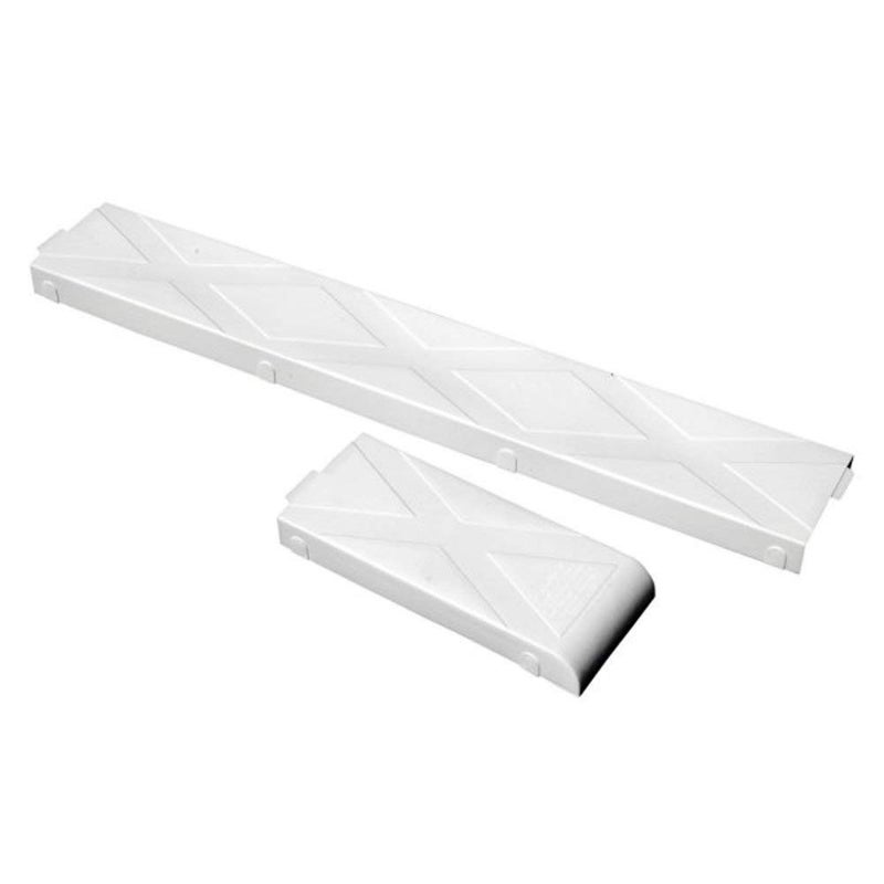 Tie Down Modular Glide On Kit â€“ White â€“ 16 Ft Total Coverage â€“ Self-Centering Bunk Glides for 2x6 Boards â€“ Includes 3 Ft & 1 Ft Sections + Mounting Hardware â€“ Part #86296